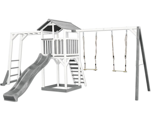 AXI Speeltoren Beach Tower met klimrek, schommel en glijbaan 519x349x241,9 cm Speeltuin met glijbaan, schommel en klimrek