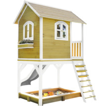 Speelhuis met zandbak, glijbaan en ladder voor de tuin