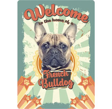 Welkom thuis bij een Franse Bulldog bord