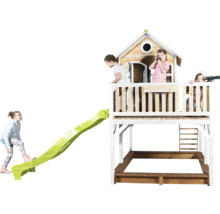 Speelhuis met glijbaan en zandbak voor kinderen