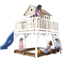 Speeltoren met glijbaan, zandbak en speelhuis voor kinderen