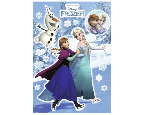 Disney Frozen muursticker met afbeeldingen van Anna, Elsa en Olaf