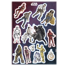 Star Wars muursticker met verschillende karakters
