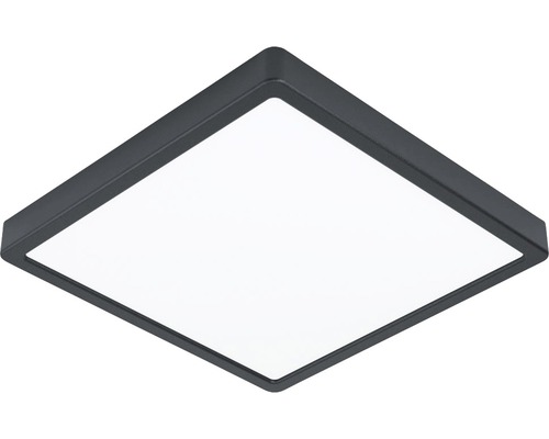 EGLO LED Plafonniere Fueva-5 28,5x28,5 cm IP44 zwart