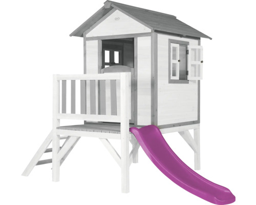 Speelhuis met glijbaan voor de tuin