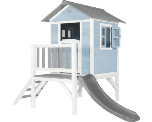 Speelhuis met glijbaan voor de tuin