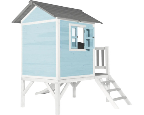 Houten speelhuis met trap en raam