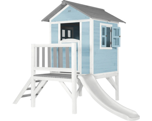 Speelhuis met glijbaan voor de tuin