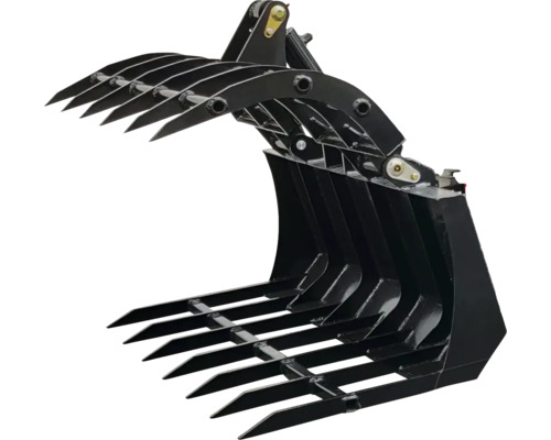 Zwart gelakte grijperbak voor tractoren