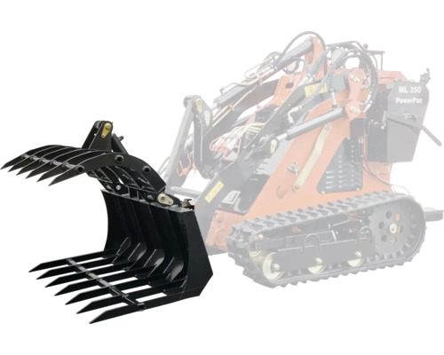 Aanbouwveegmachine voor mini-lader