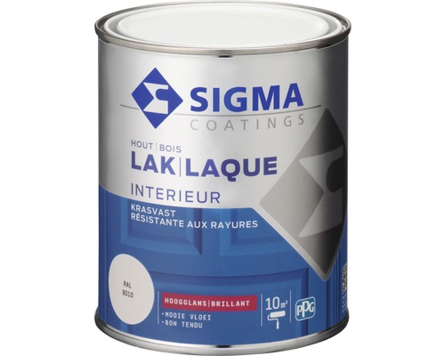 SIGMA Interieur lak hoogglans RAL 9010 750 ml-0