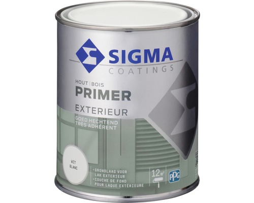 SIGMA Exterieur primer wit 750 ml Sigma Coatings Hout Primer voor Buiten