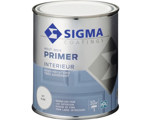 SIGMA Interieur primer wit 750 ml Sigma Coatings Hout Primer Interieur voor voorbereiding
