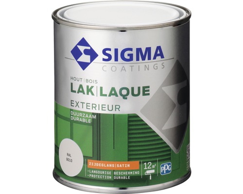 SIGMA Exterieur lak zijdeglans RAL9010 750 ml Sigma Coatings houtlak voor buiten, blik