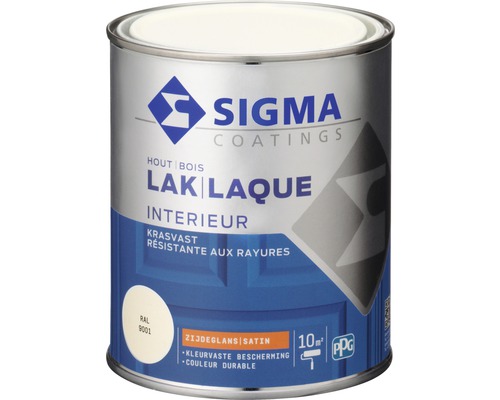 SIGMA Interieur lak zijdeglans RAL 9001 750 ml
