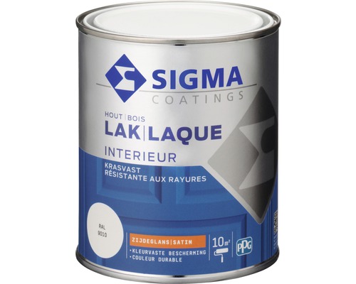 SIGMA Interieur lak zijdeglans RAL 9010 750 ml