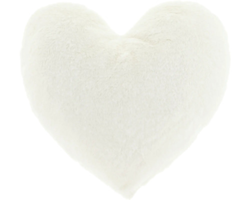 UNIQUE LIVING Kussen Heart dove white 45x35 cm