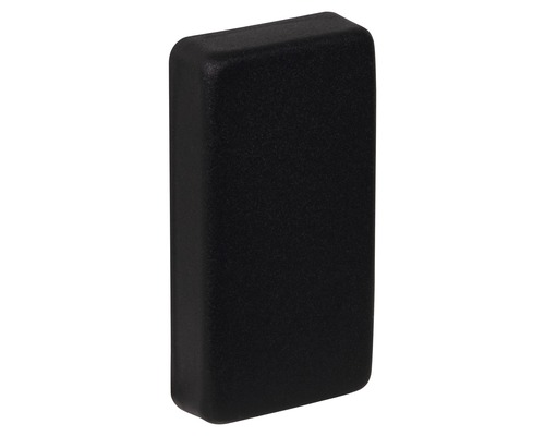 Zwarte rechthoekige meubelknop