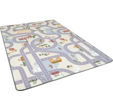 Speelkleed met wegen, huizen en autos