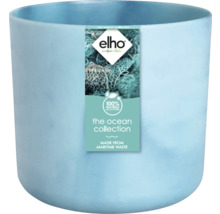 Blauwe bloempot van gerecycled materiaal