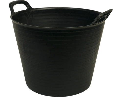 Zwarte mortelkuip met twee handvatten