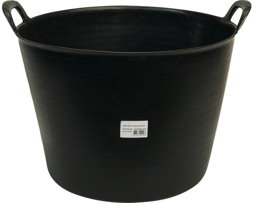 GRIPLINE Tuinmand kunststof zwart 42 liter