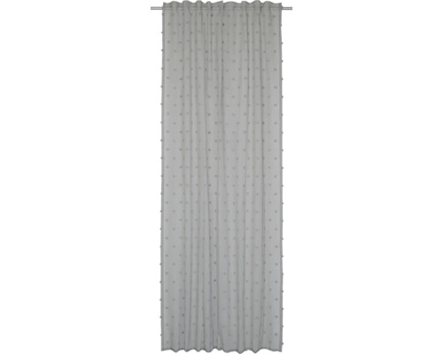 ELBERSDRUCKE Gordijn met lussen Fulffy Dots grijs 255x140 cm ELBERSDRUCKE Gordijn met lussen Fulffy Dots grijs 255x140 cm