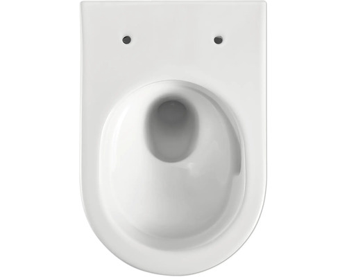 Hangend diepspoeltoilet van keramiek, bovenaanzicht