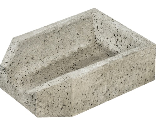 Beton afvoer opzetstuk grijs 40 x 30 x 13,5 cm