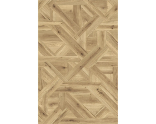 Houten vloer met parketpatroon