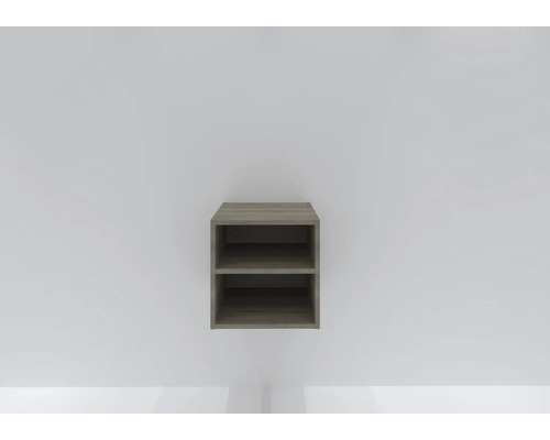 Wandrek met twee vakken van hout