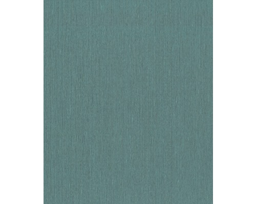 RASCH Vliesbehang 537161 Country Charme effen blauw Behang met fijne structuur