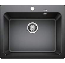 Spoelbak van silgranit met afvoergarnituur