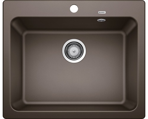 Spoelbak van silgranit met afvoersysteem