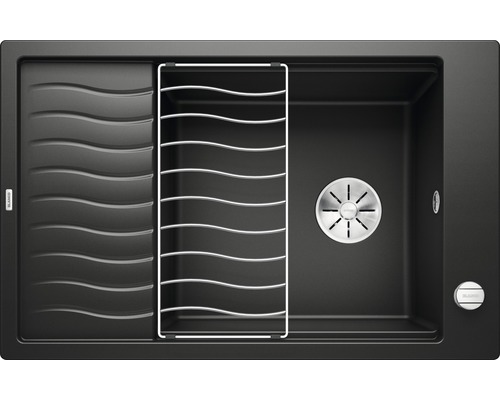 Spoelbak met afdruiprek en afwasrek