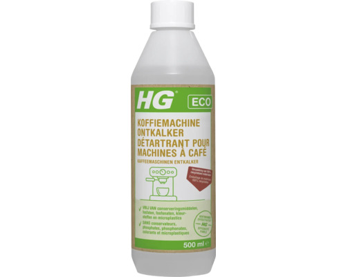 HG ECO Koffiemachine ontkalker citroenzuur 500 ml HG Koffiemachine ontkalker ECO, 500 ml fles