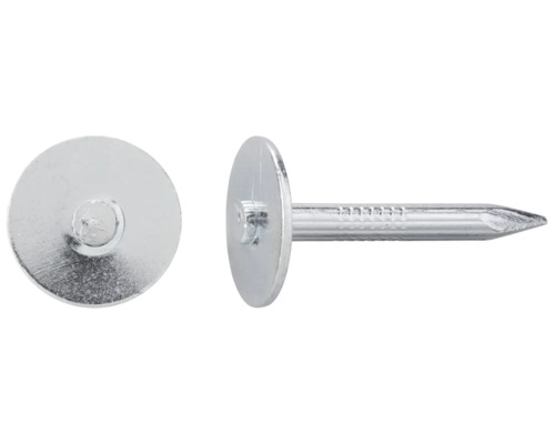 DRESSELHAUS Staalnagel met schijf 3,5x60 mm, 100 stuks Twee metalen dakspijkers met platte kop
