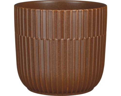 MICA Bloempot Sara Keramiek bruin Ø 17,5 cm H 16 cm MICA Bloempot Sara Keramiek bruin Ø 17,5 cm H 16 cm
