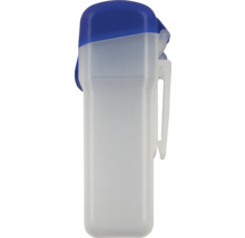 Meetbeker met blauw deksel en clip