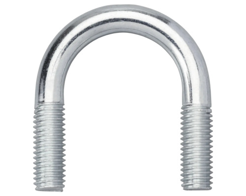 DRESSELHAUS Draadbeugel rond 8x54 mm 1" RVS, 100 stuks U-beugel met schroefdraad