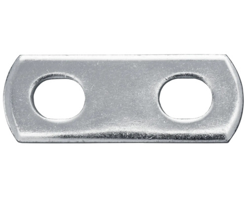 DRESSELHAUS Plaat voor draadbeugel 1/2" M8 55x20 mm RVS, 100 stuks Metalen connector met twee bevestigingsgaten