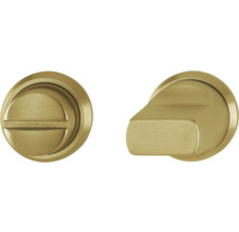 PERTURA 1000 Rozet rond met WC-/badkamersluiting messing mat