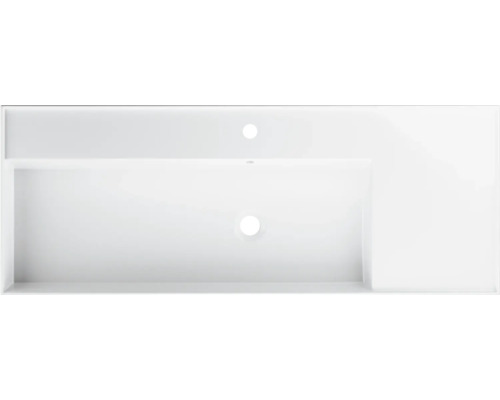 Wastafelblad met kraangat en overloop