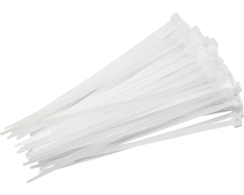 Bundel witte kabelbinders