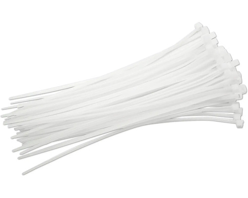 Bundel witte kabelbinders