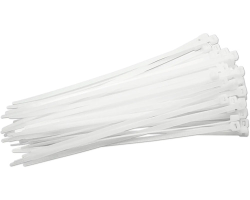 Bundel witte kabelbinders