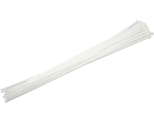 Bundel witte kabelbinders