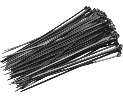 Bundel zwarte kabelbinders