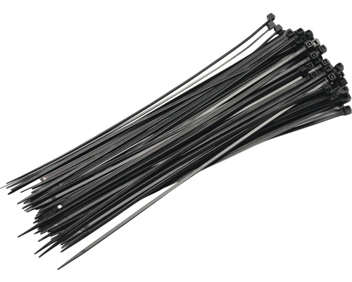 Bundel zwarte kabelbinders
