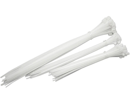 Meerdere bundels plastic kabelbinders